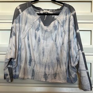 Free People tye dye lightweight sweatshirt